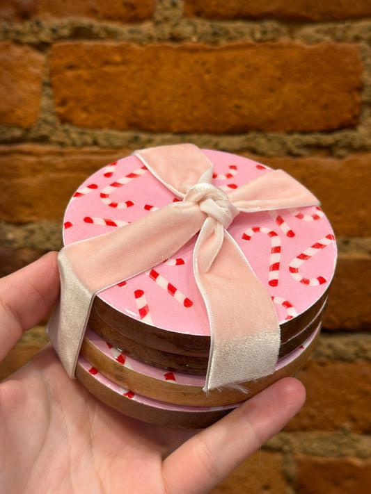 Pink Candy coaster set