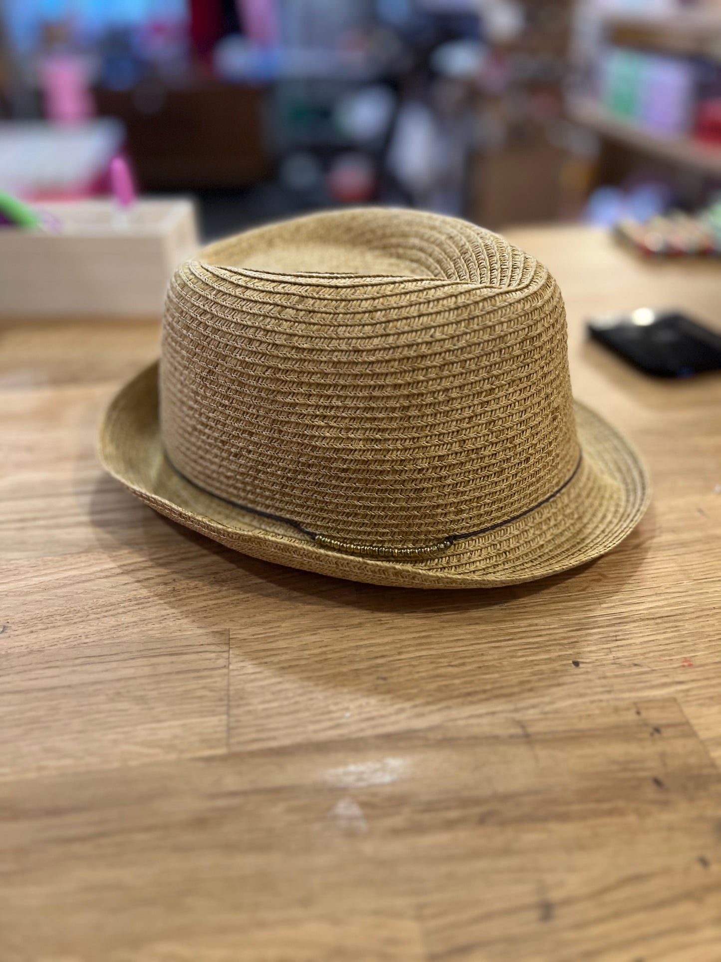 Woven Fedora Hat