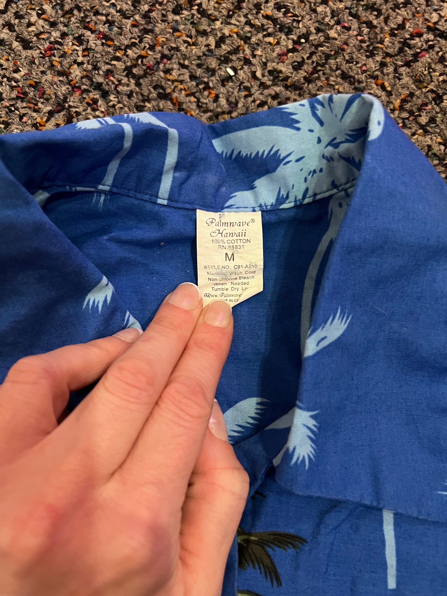[URL] Palm Wave Youth Hawaii Hawaiian Button Up Shirt