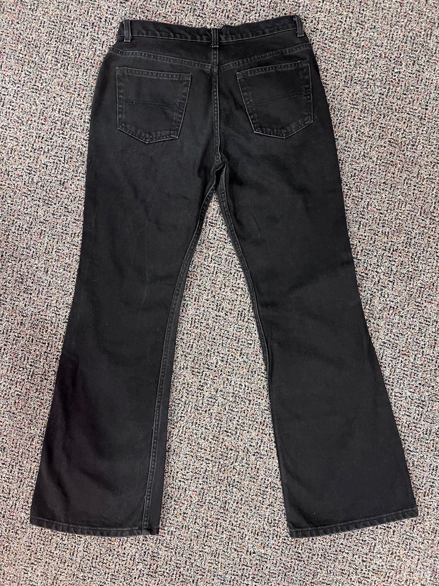 Arizona Black Flare Low Rise Jeans