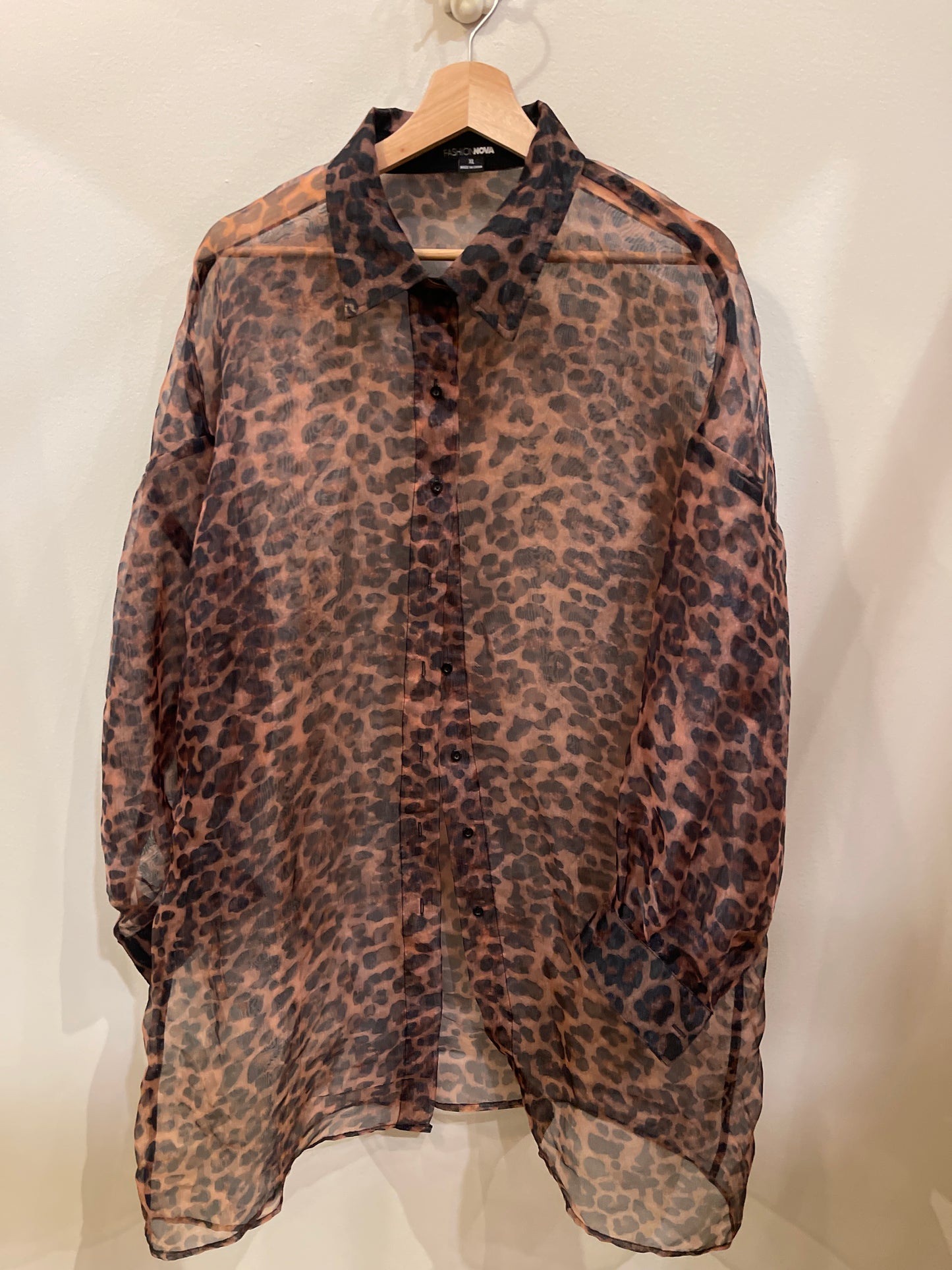 Fashion Nova Leopard Shirt