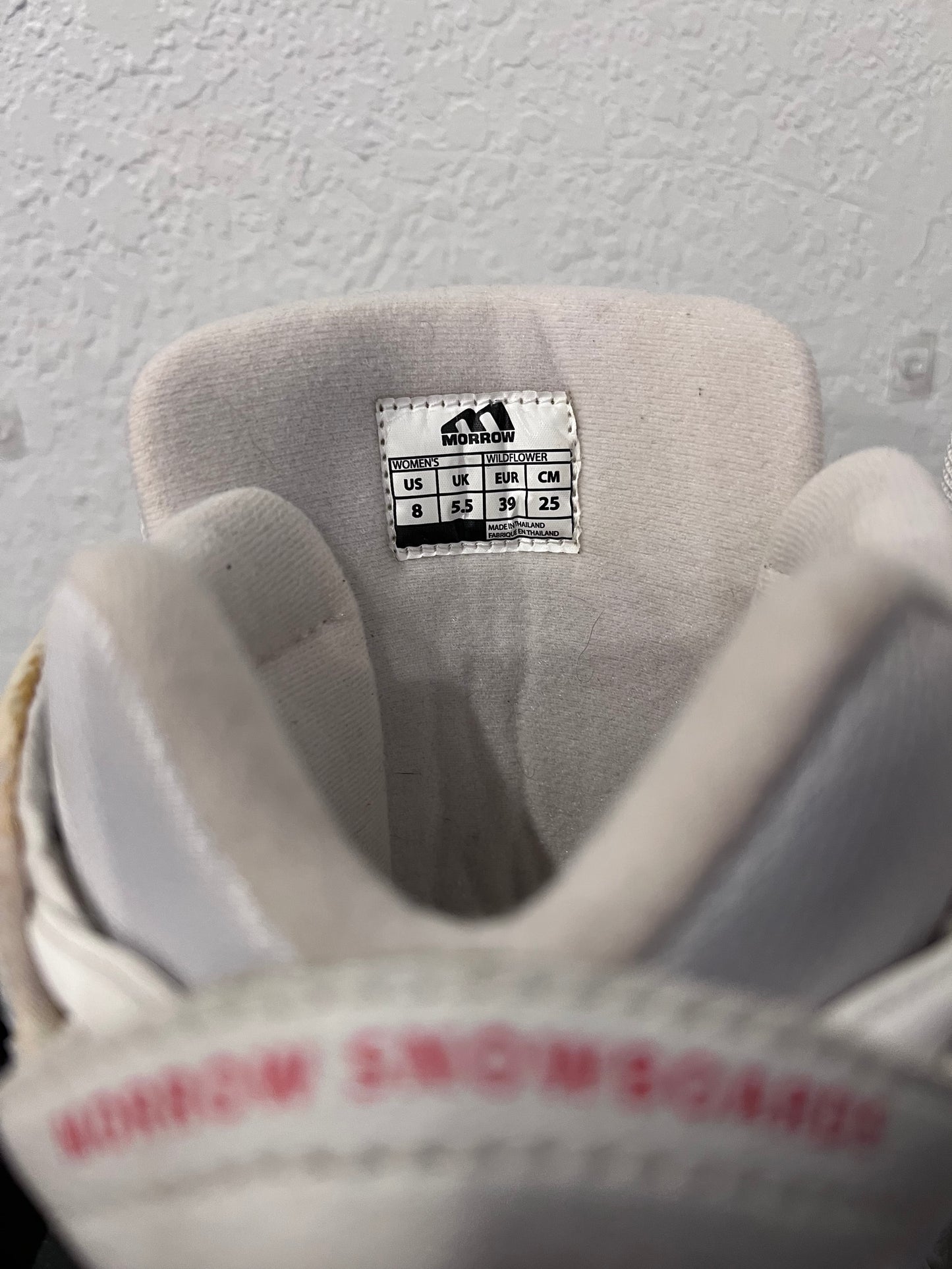 White Morrow Snowboarding Boots