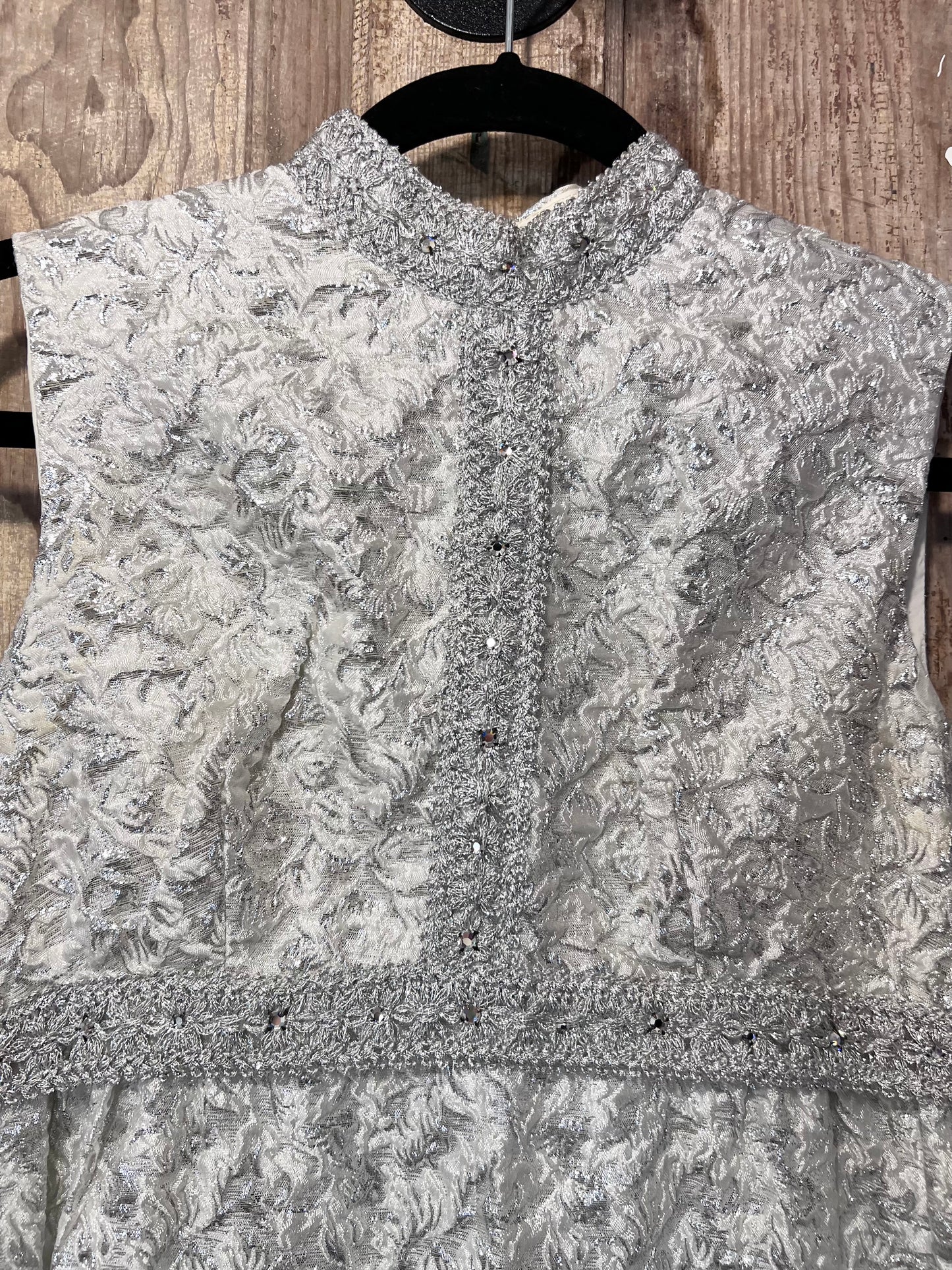 70's Sparkly High Neck Sleeveless Dress