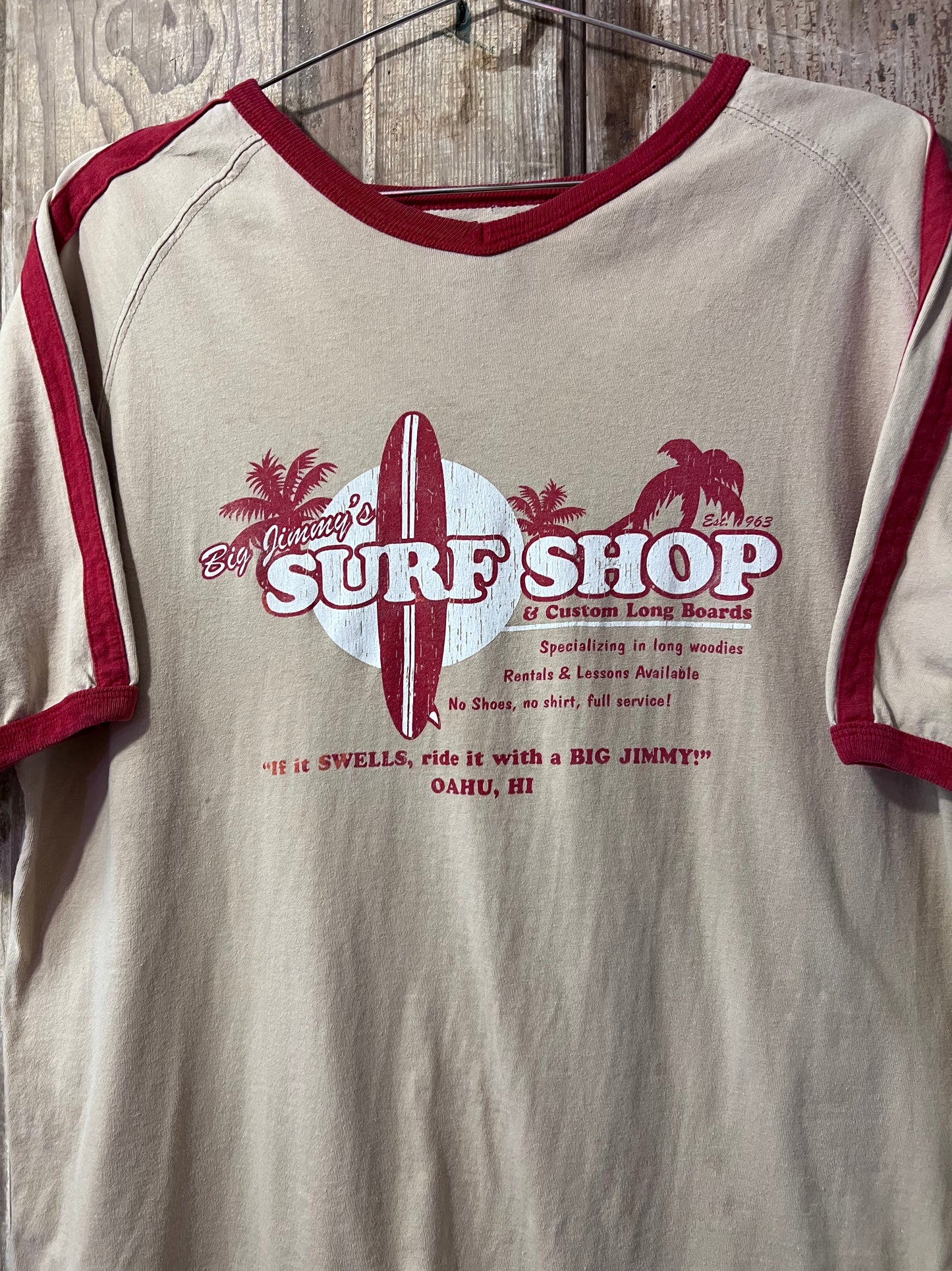 Arizona Tan & Red Ringer Tshirt