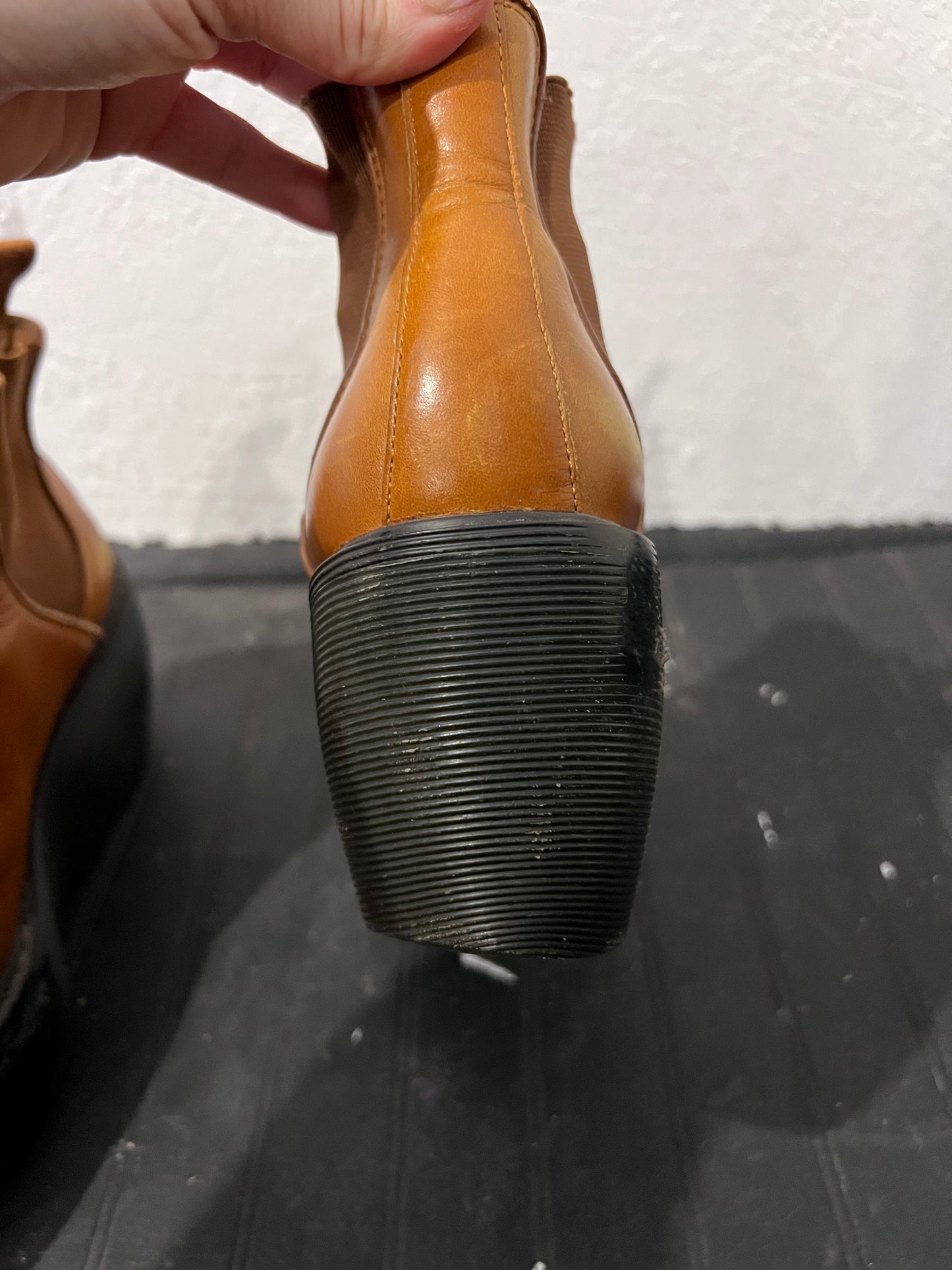VTG Doc Marten Platform Wedge Slip On Booties