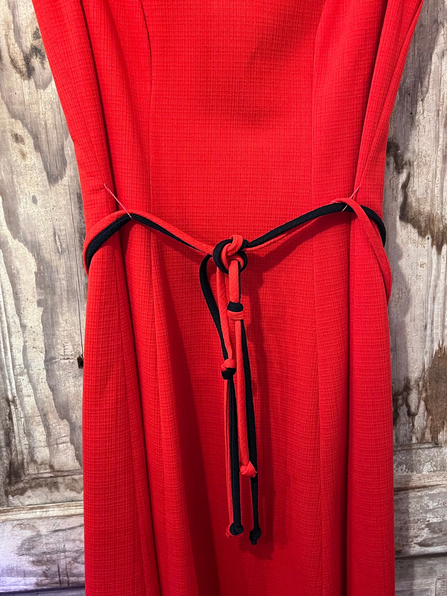 VTG Sears Red Tie Dress