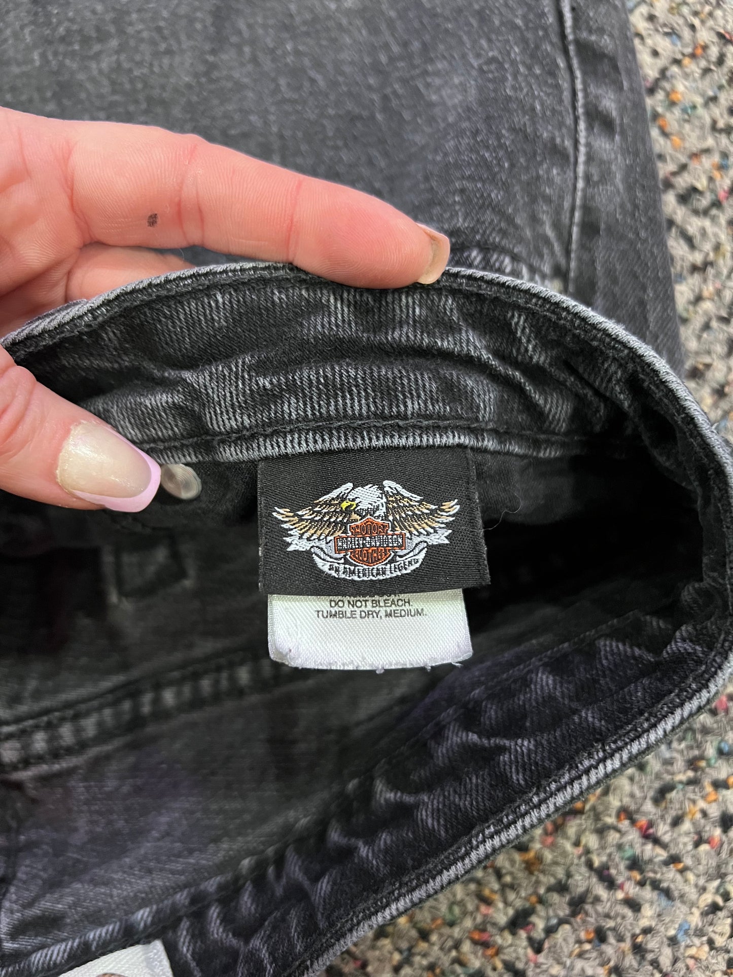 Y2K Harley Black Jeans