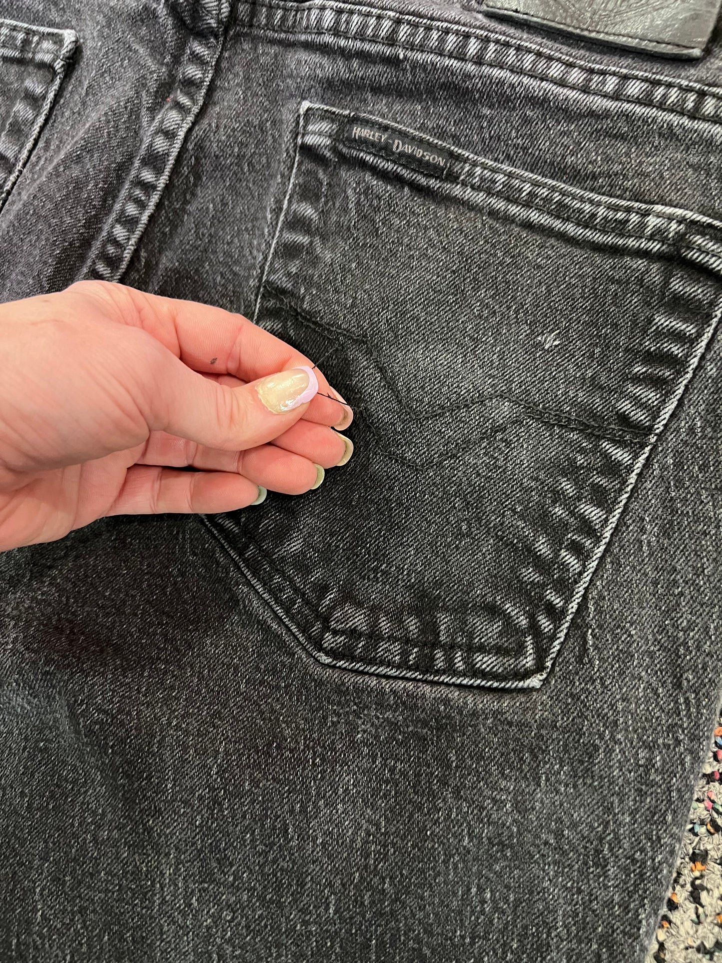 Y2K Harley Black Jeans
