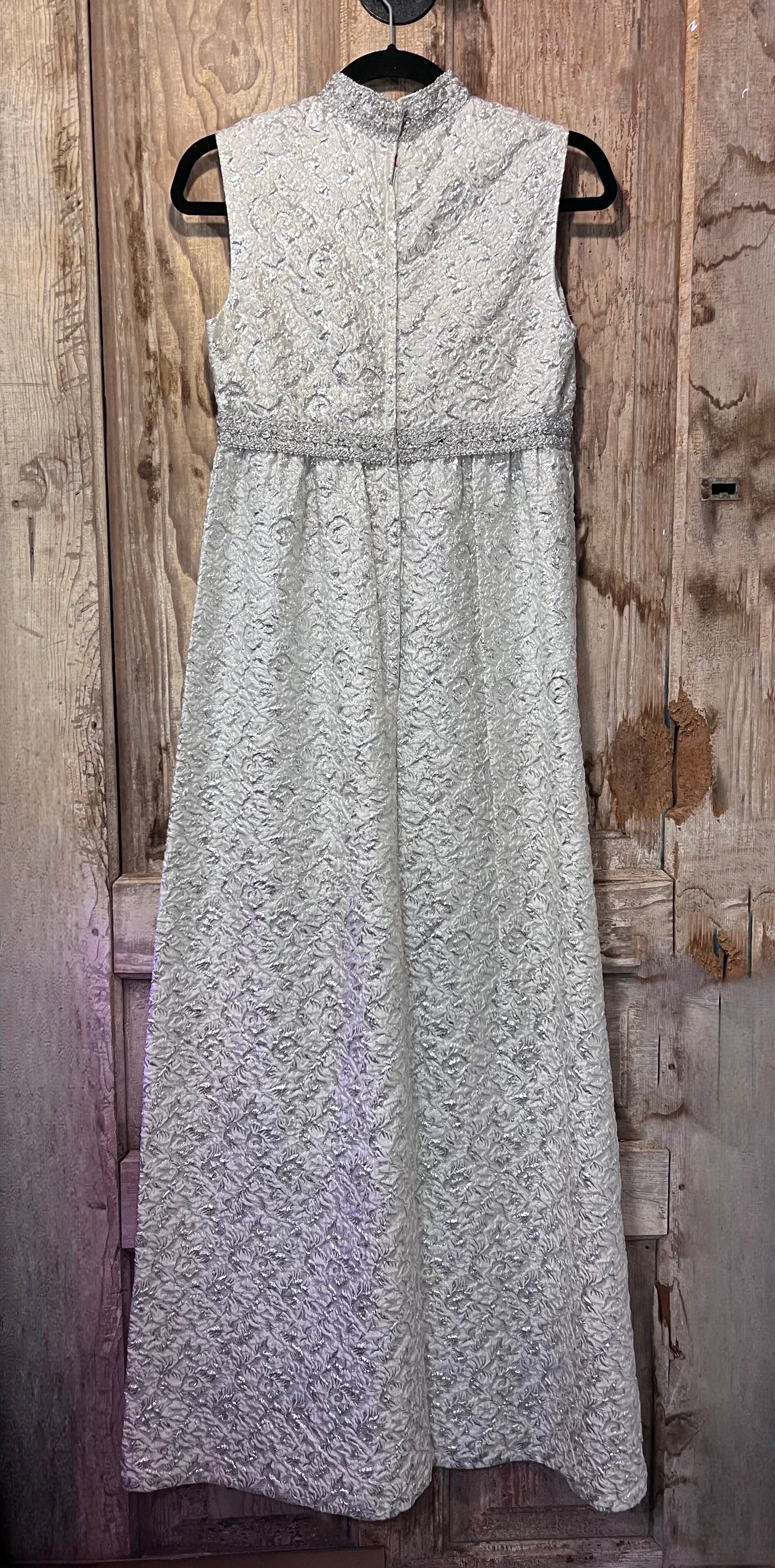 70's Sparkly High Neck Sleeveless Dress