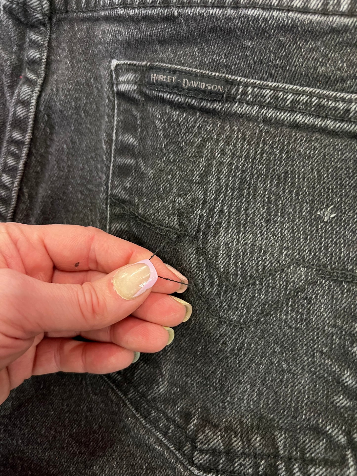 Y2K Harley Black Jeans