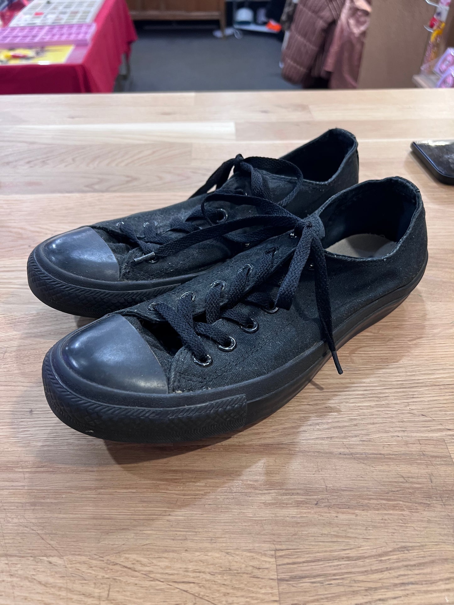 Low Top Converse All Black Sneakers