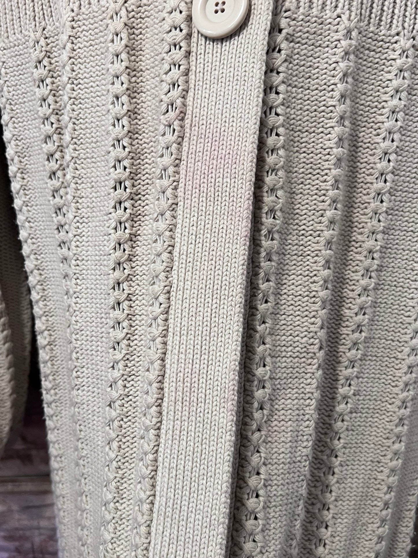 VTG Sonoma Beige Knit Cardigan