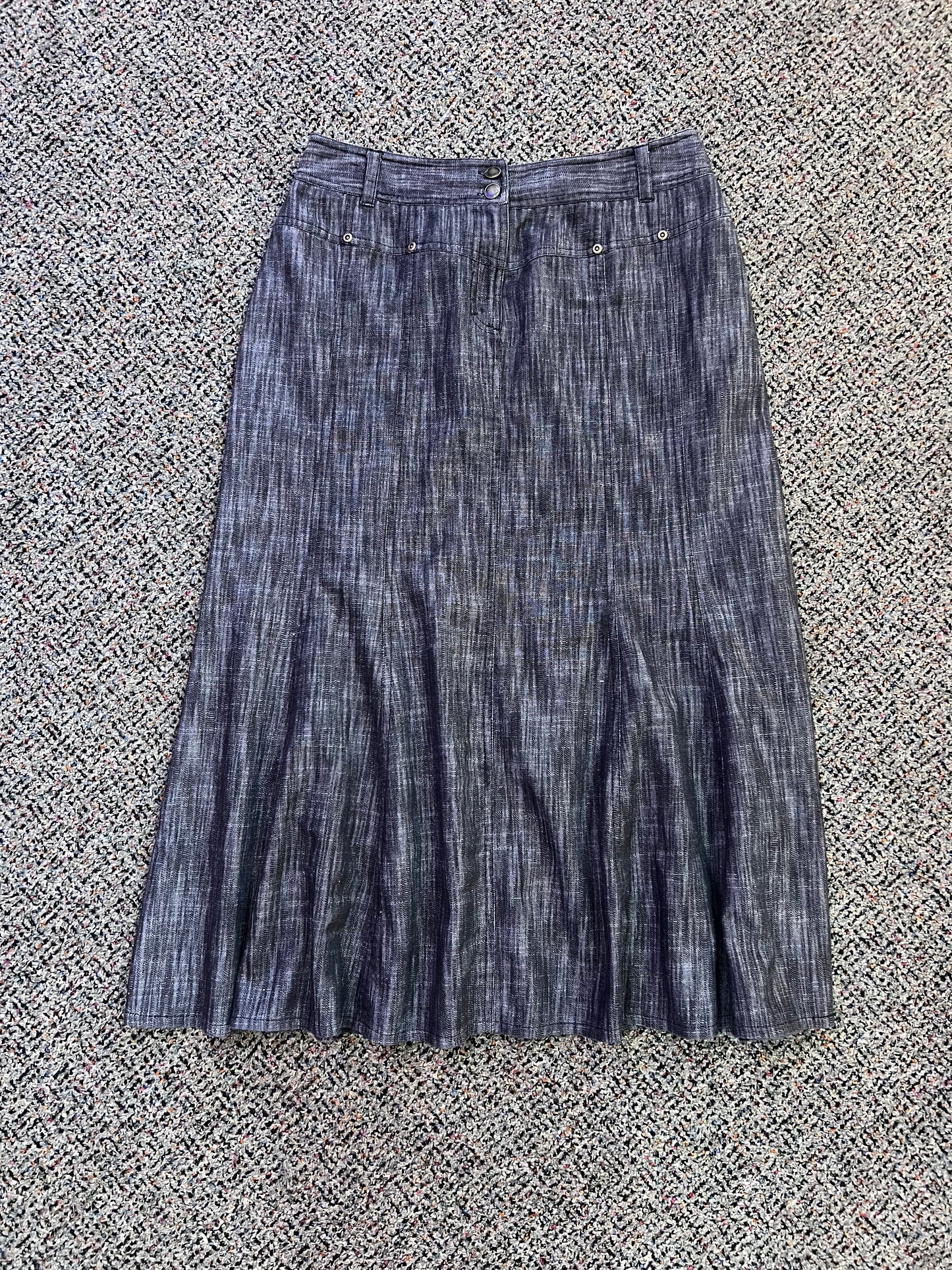 Larry Lavine Dusty Black Midi Skirt