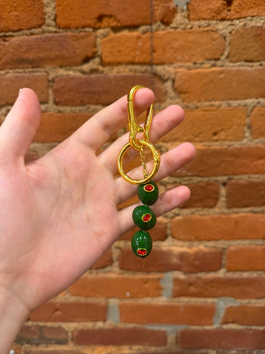 Olive Keychain Purse Charm