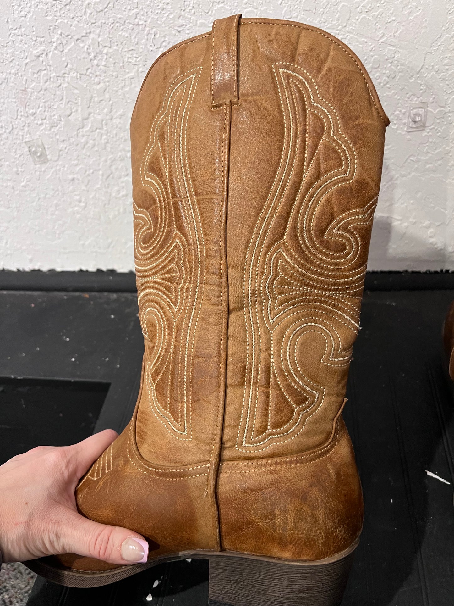 Brown Leather Cowboy Boots