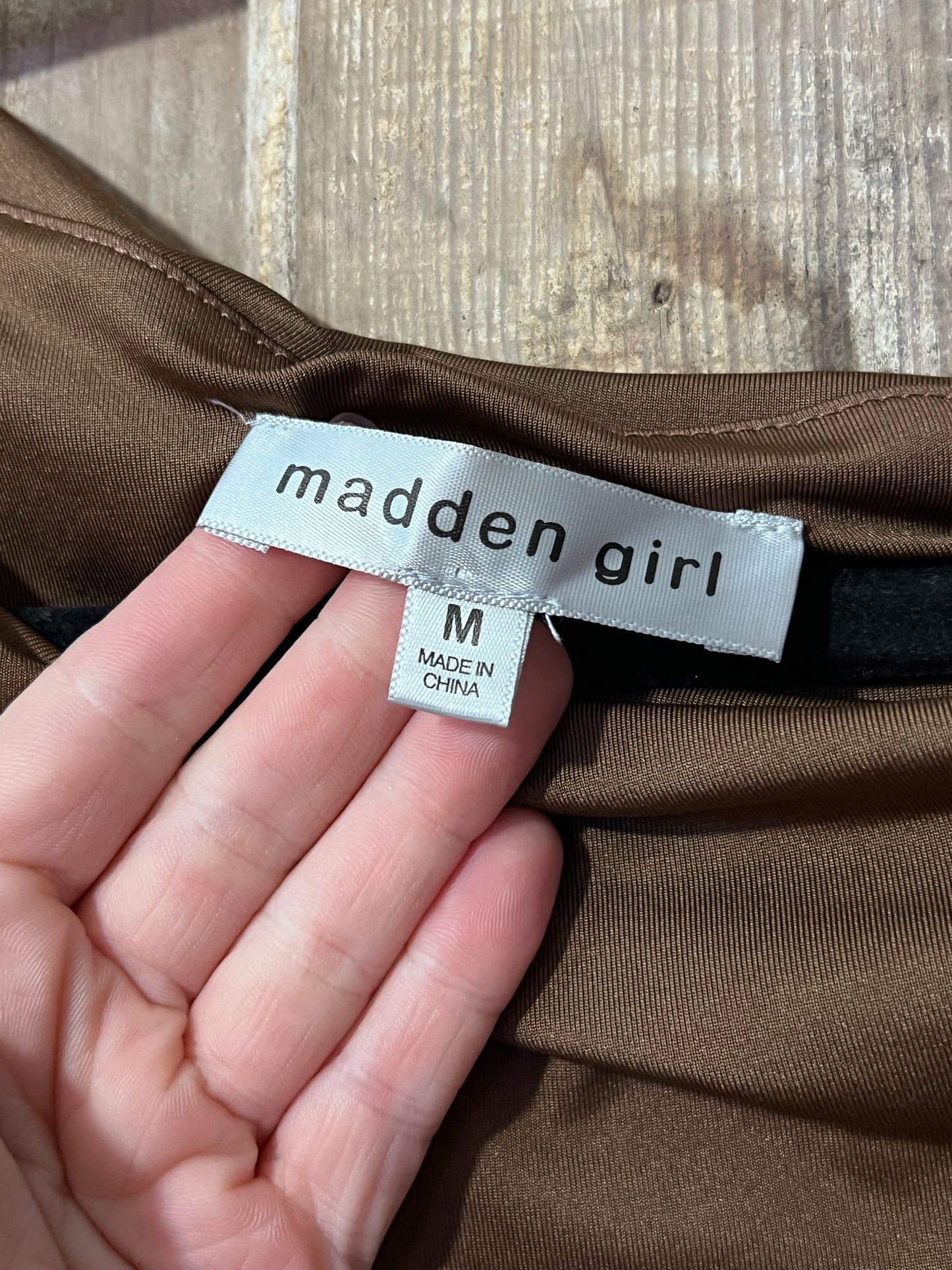 Madden Girl Brown Sleeveless Top