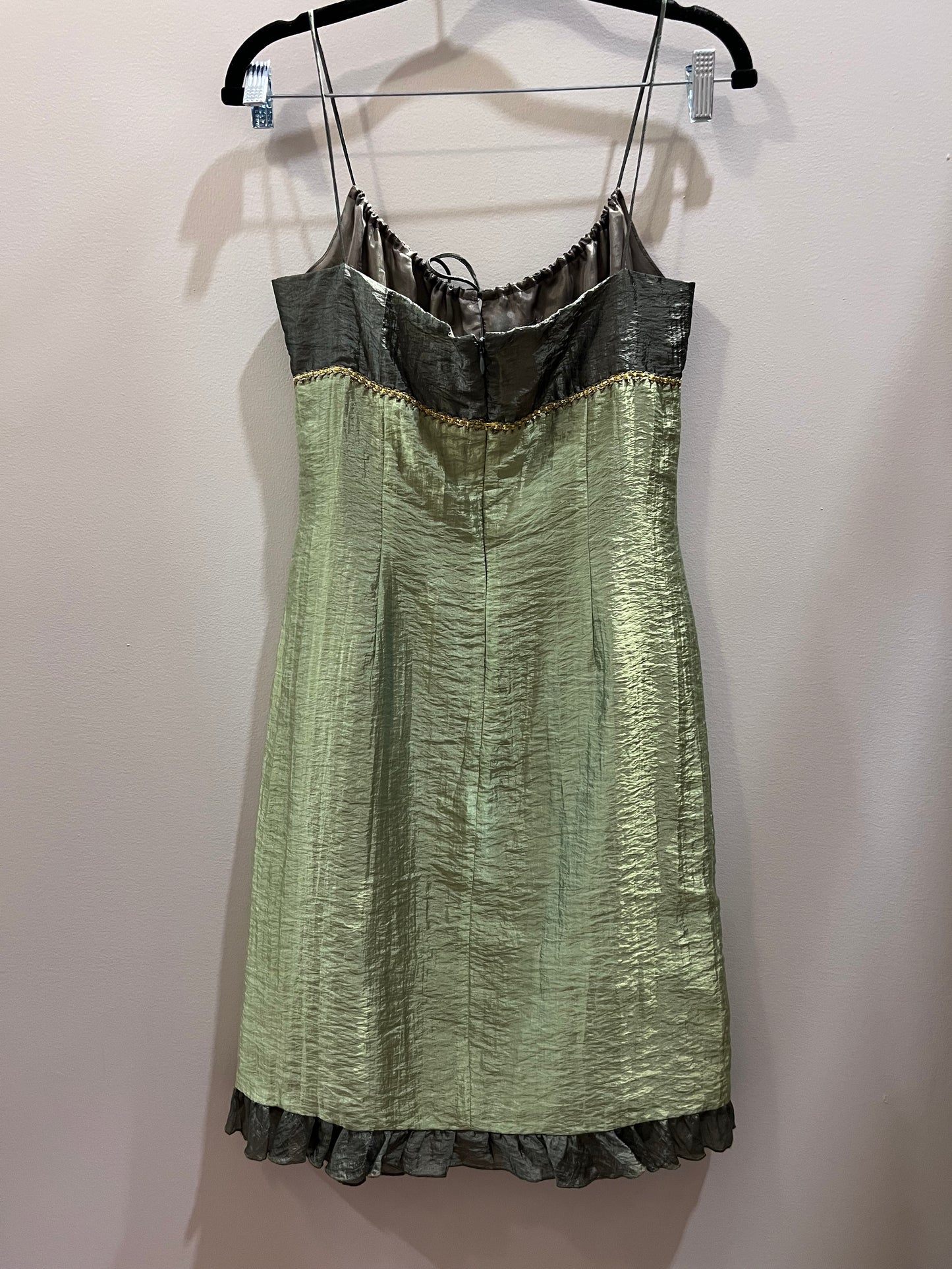 ABS Two Tone Green Dress