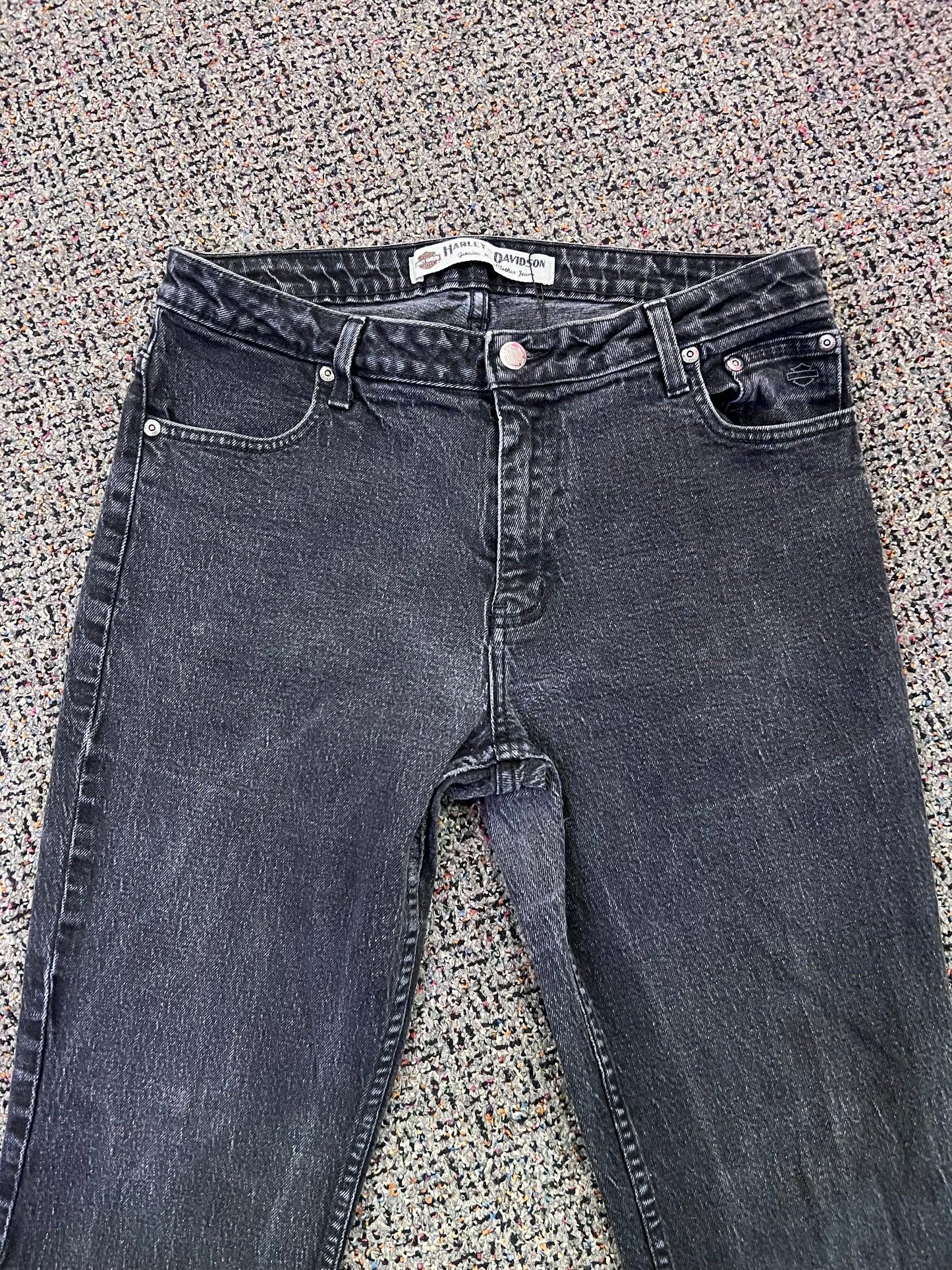 Y2K Harley Black Jeans