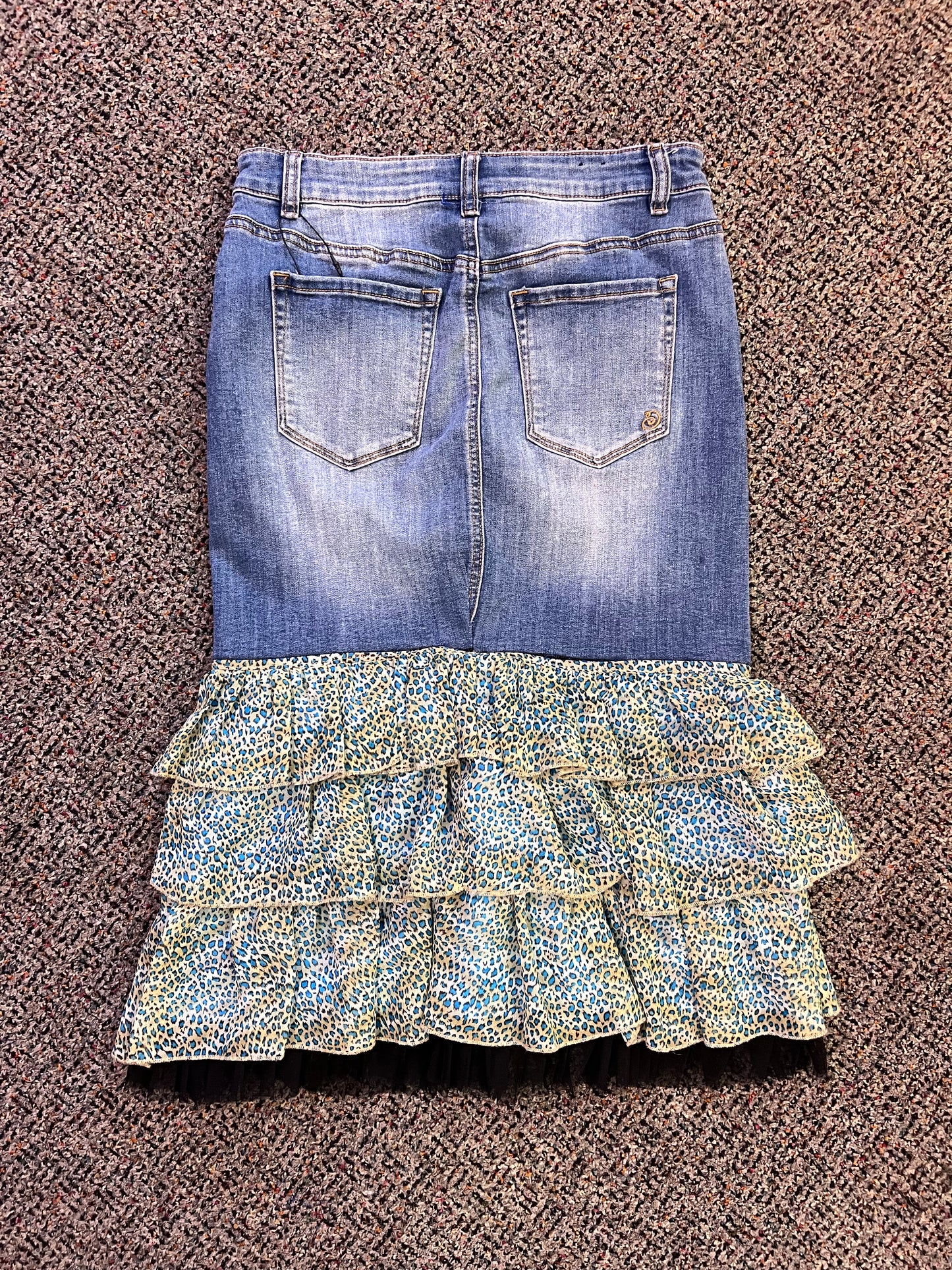 REVAMP Button Up Denim Skirt