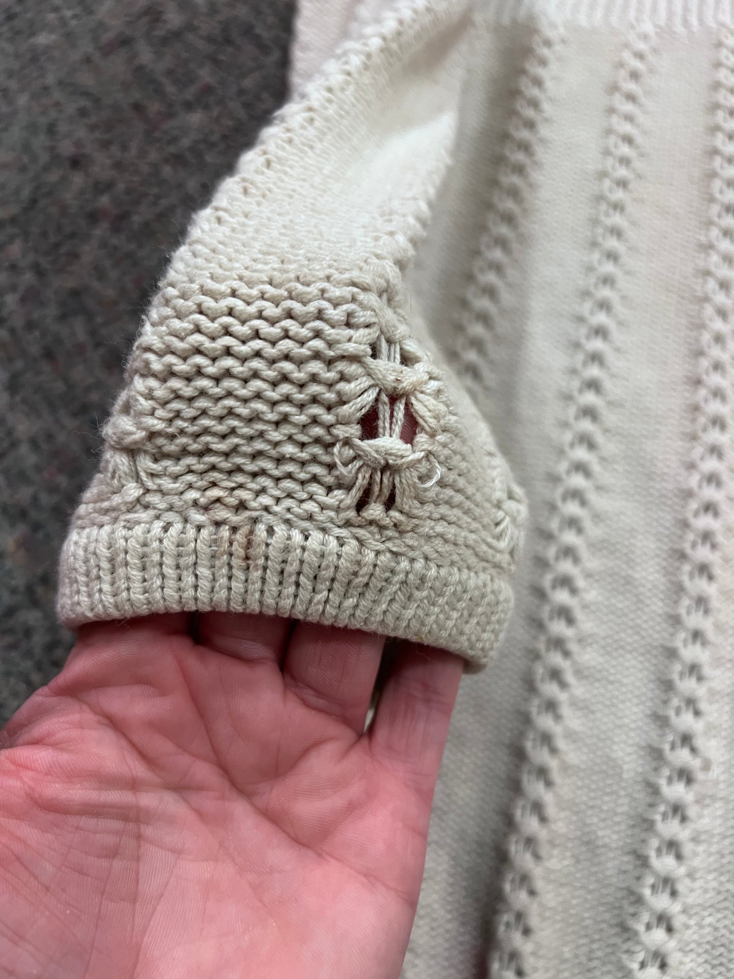 VTG Sonoma Beige Knit Cardigan