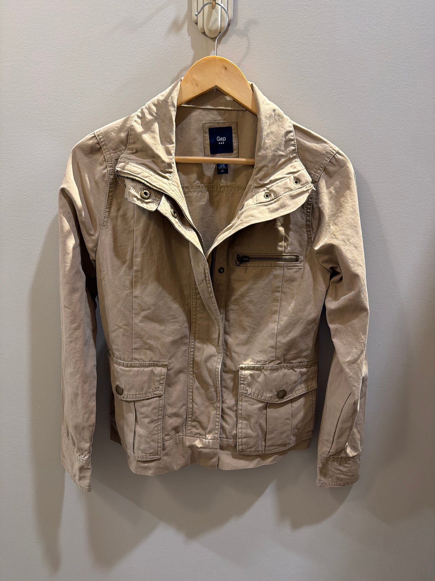 Y2K GAP Khaki Zip Up Jacket