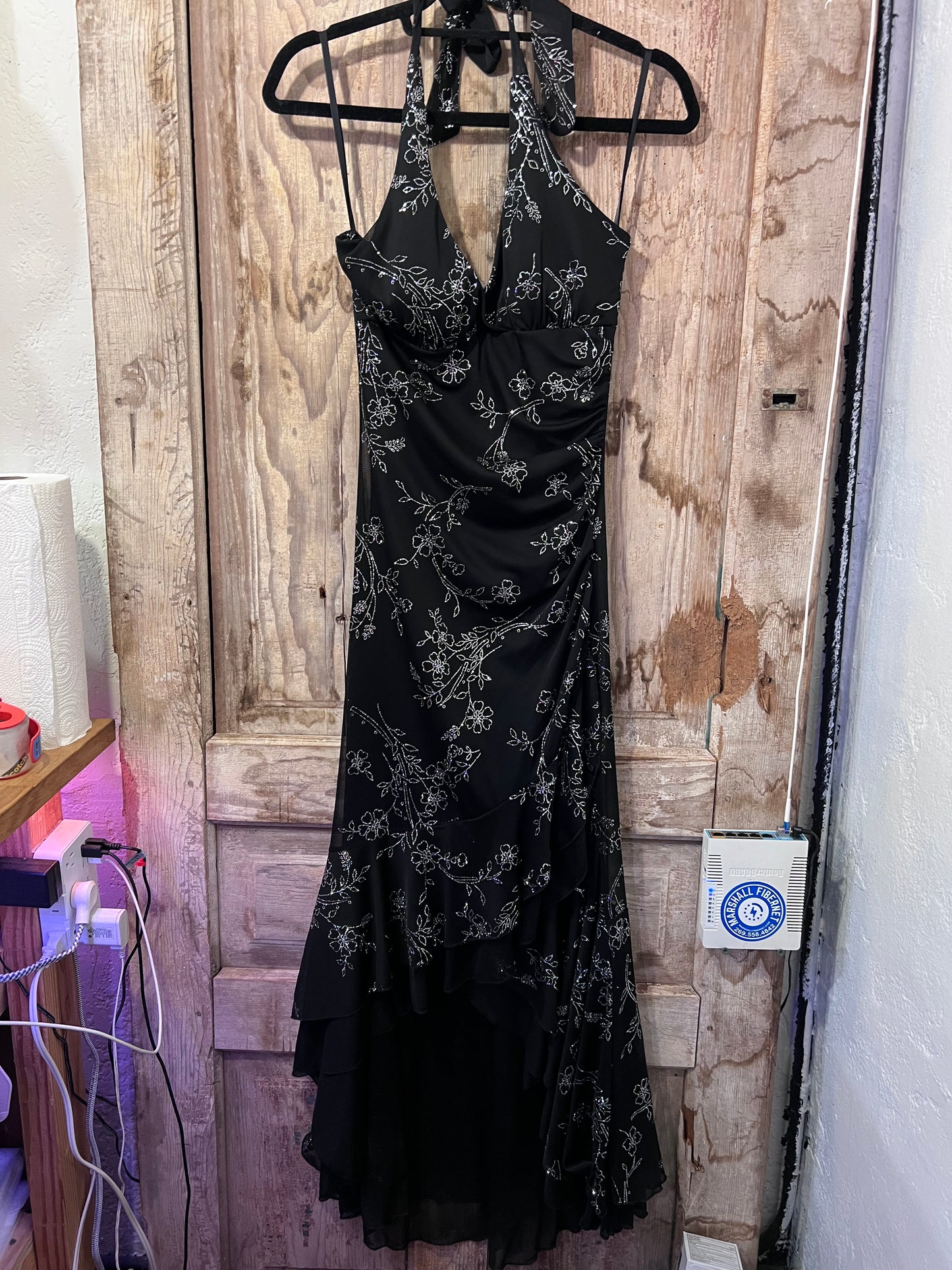 Vintage Taboo Y2K Black Sparkly Dress