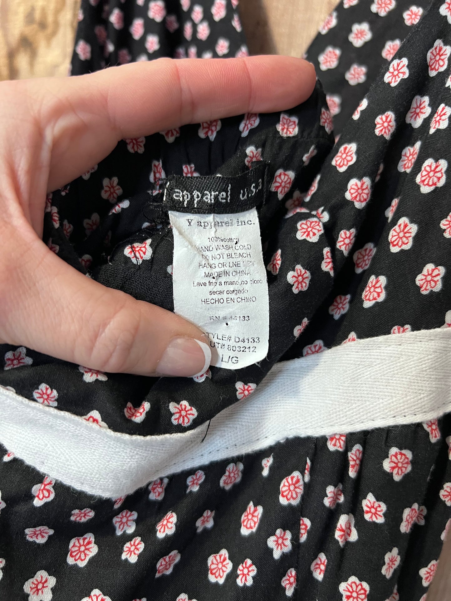 REVAMP Black Floral Halter Tie Dress