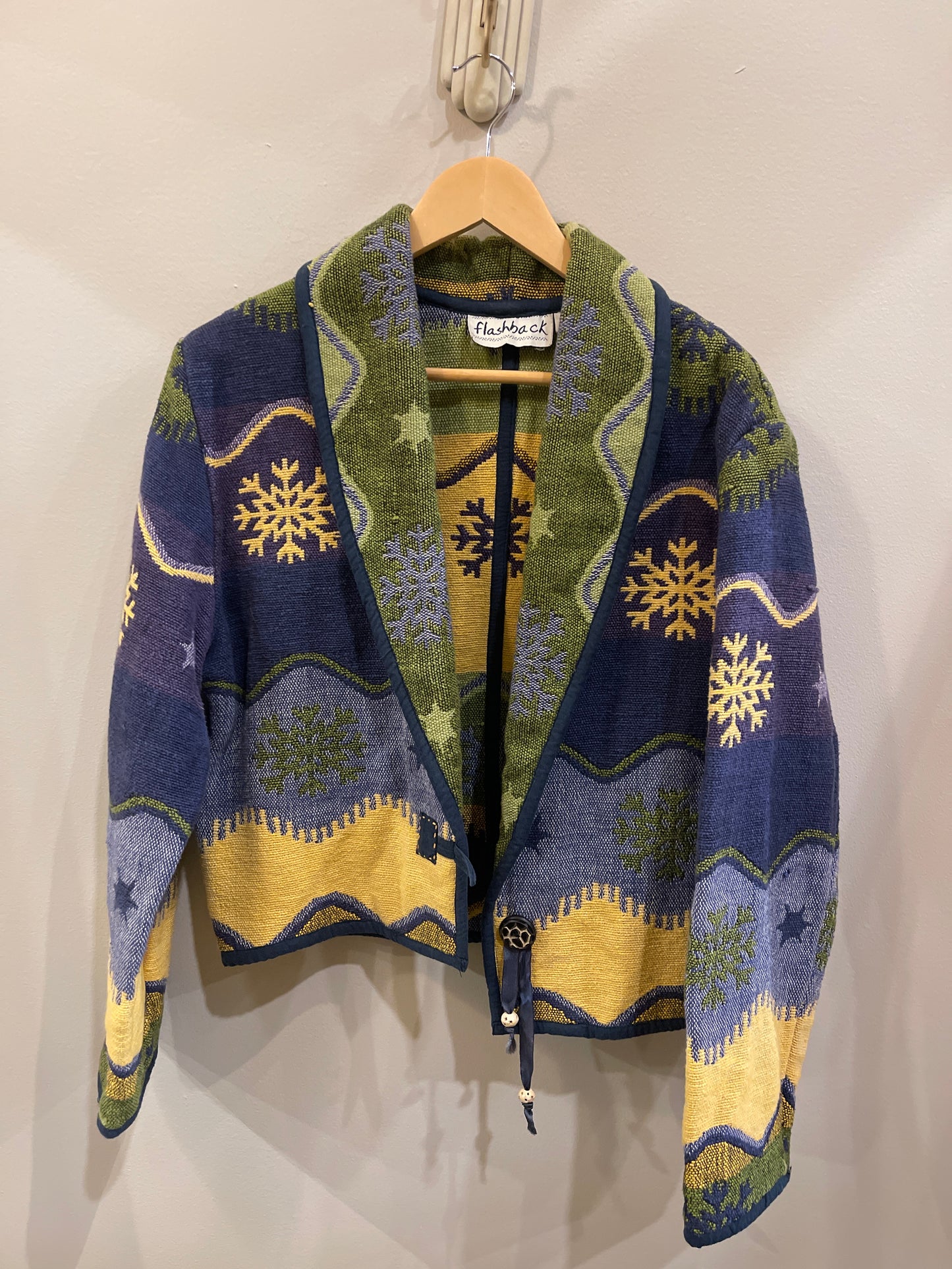Tapestry crop jacket