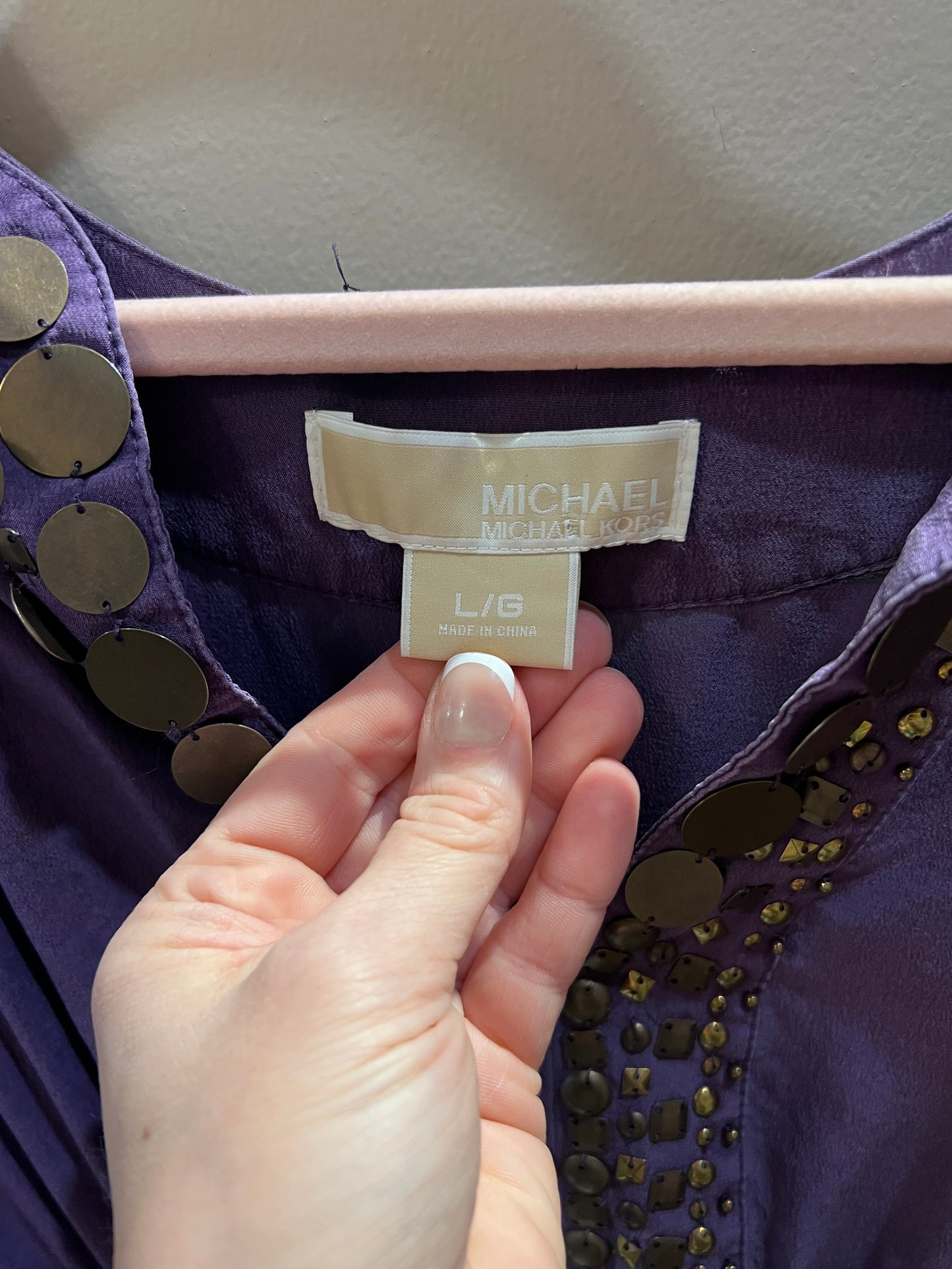 Michael Kors Purple Dress