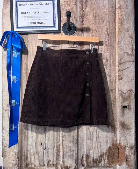 Corduroy brown skirt