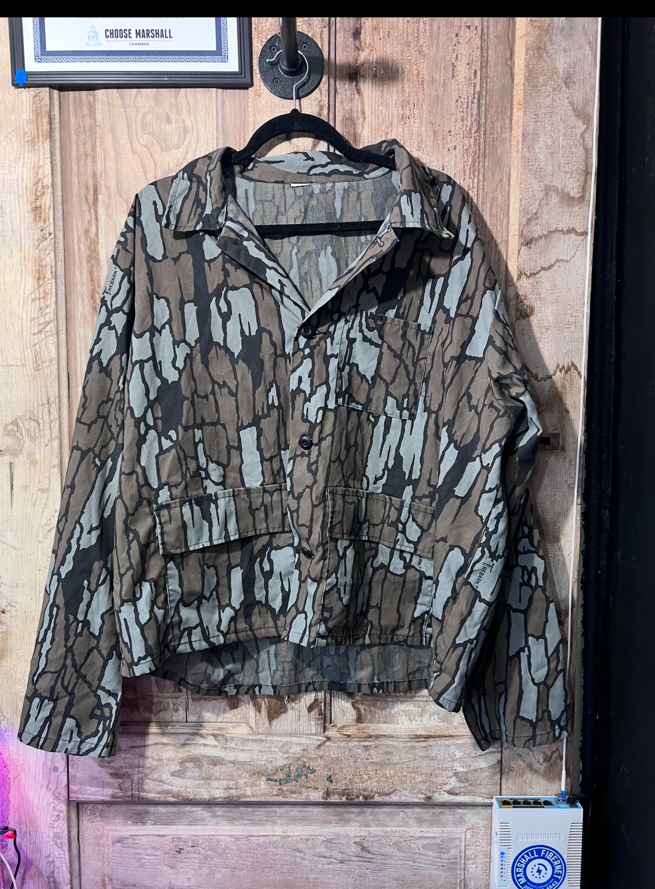 Camo button up