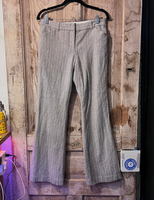 Wool pin striped pants