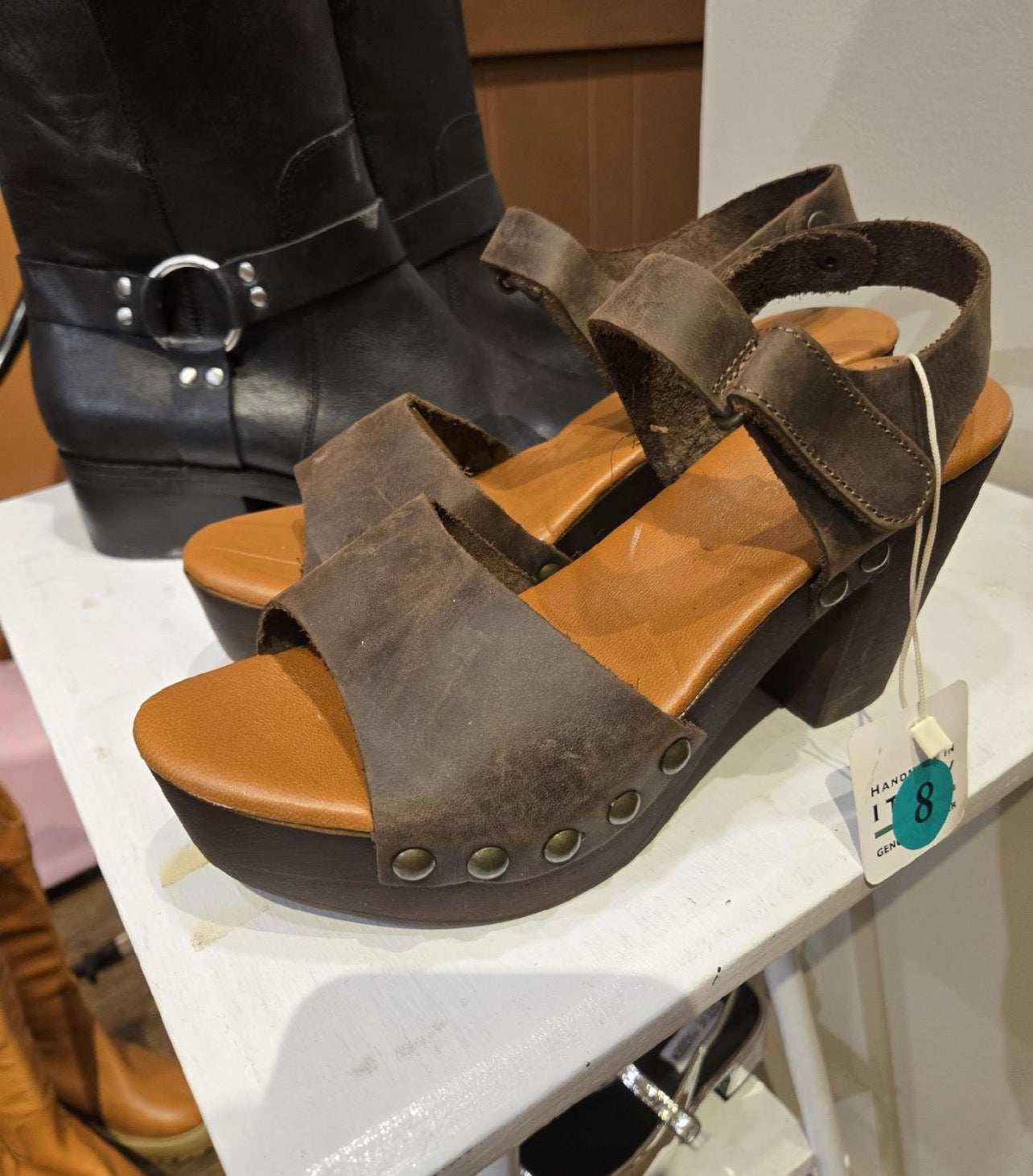 Brown wedges Italy
