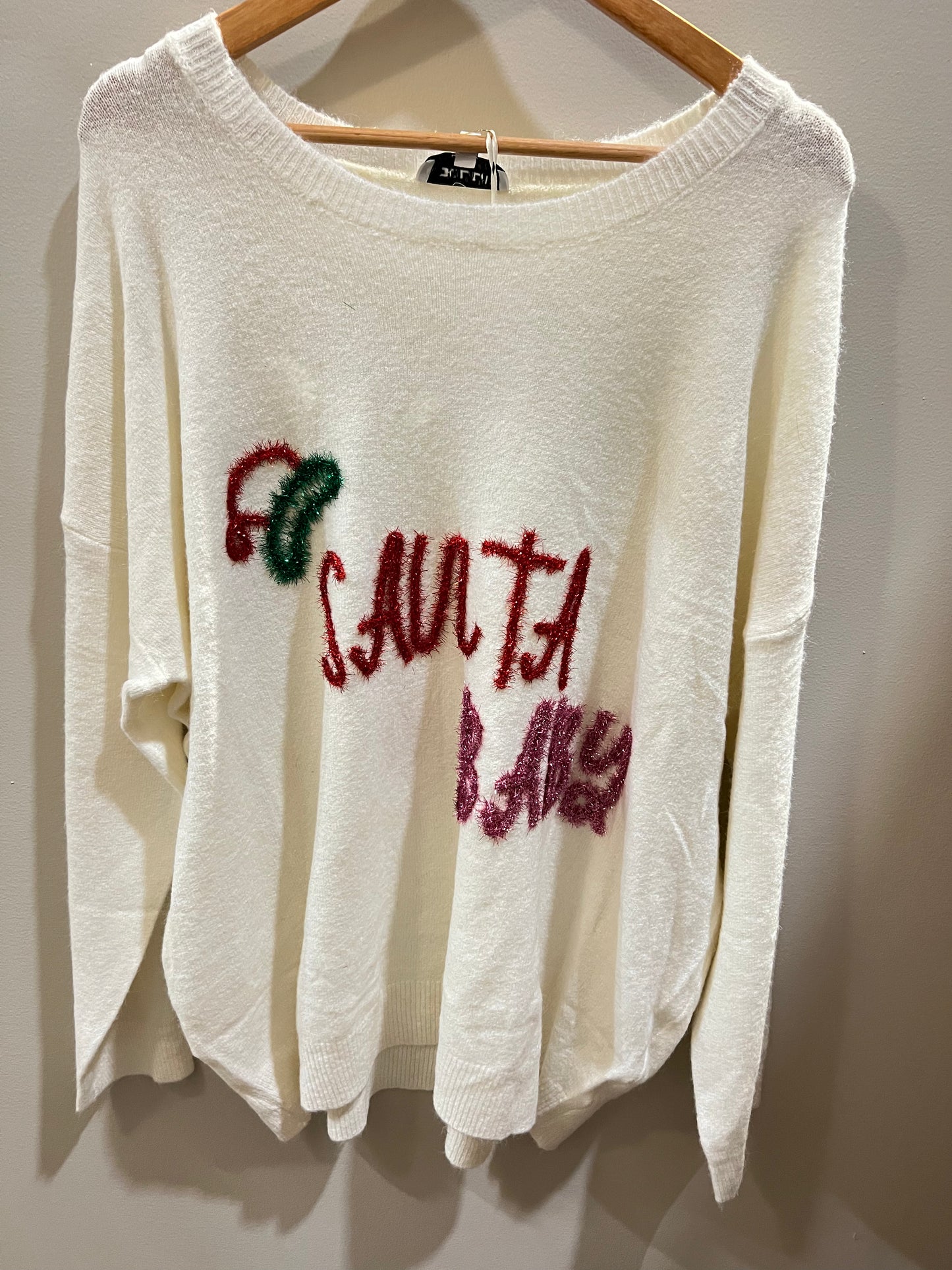 Plus size Santa sweater