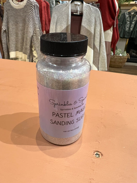 Pastel magic, sanding, sugar