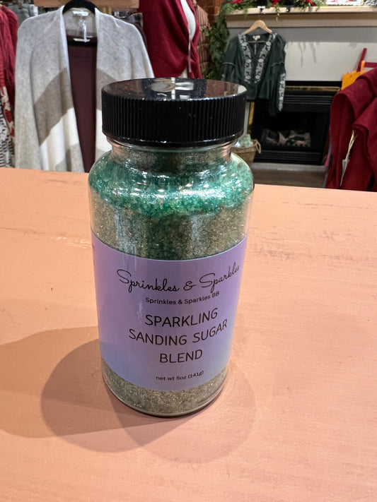 Green sparkling sanding, sugar