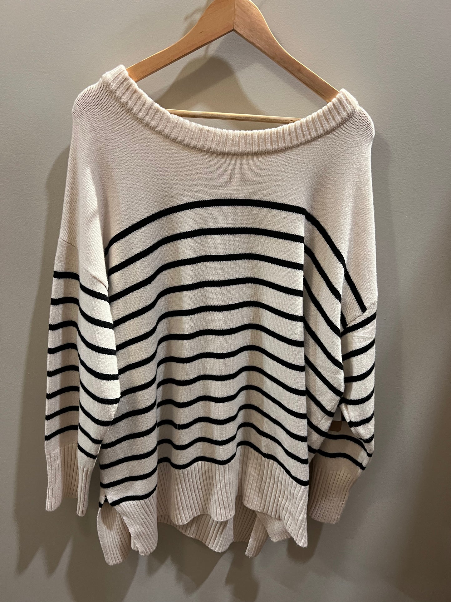 Plus size striped