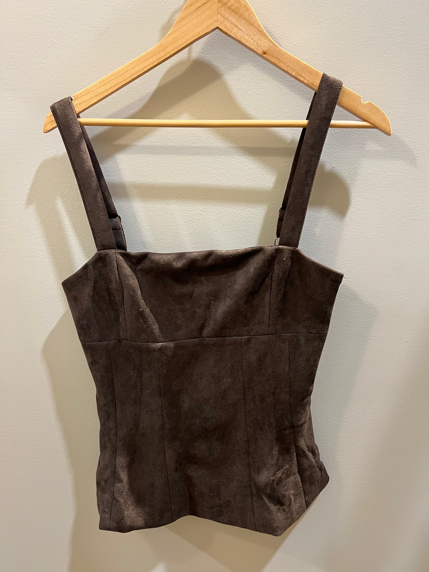 Suede brown tank
