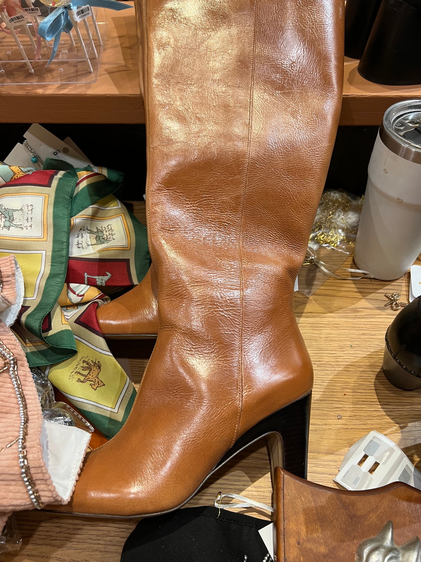 Camal leather boots