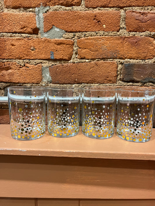 Set of 4 Holiday/New year glasses