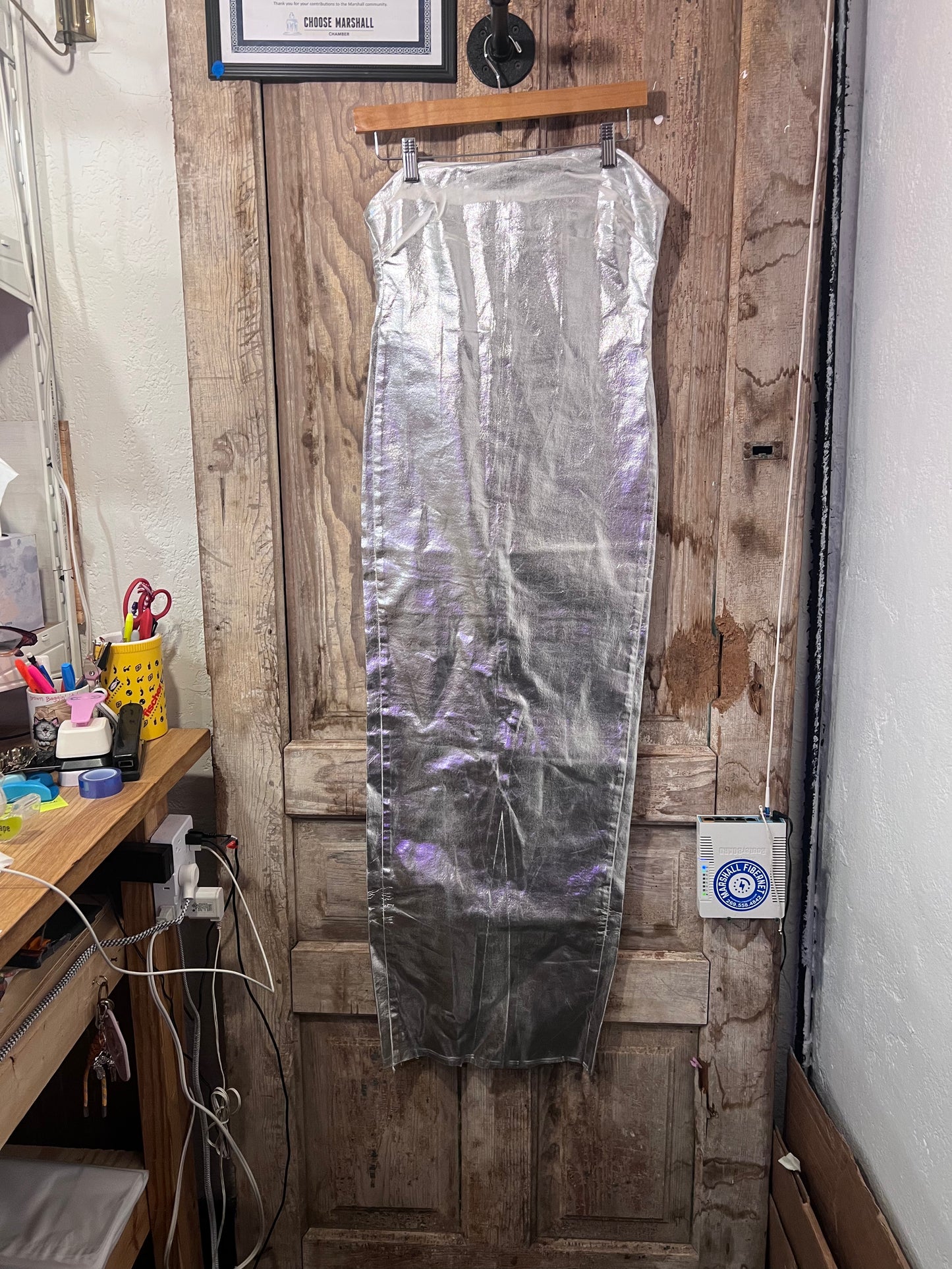 Zara silver dress