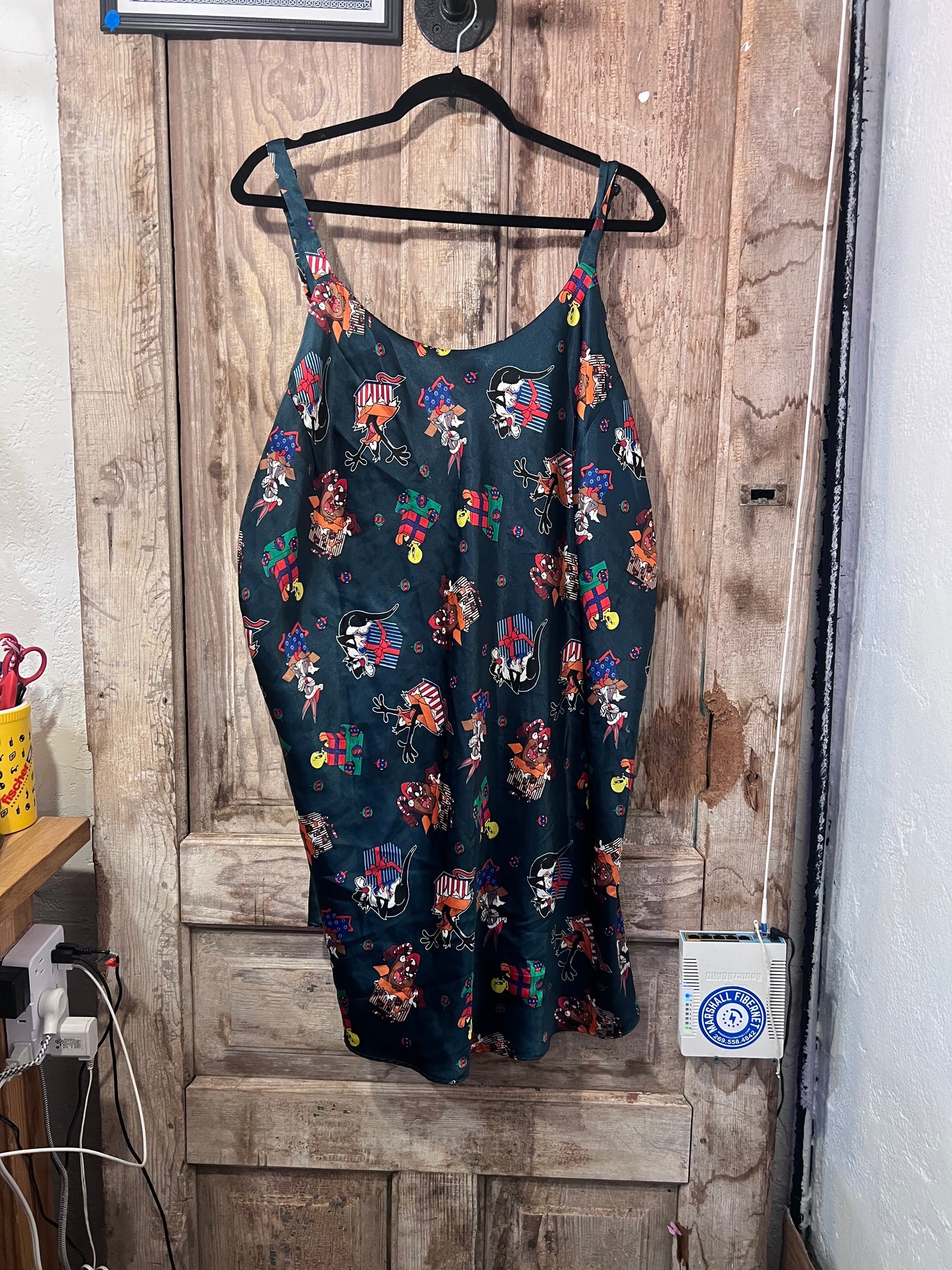 Looney Tunes Christmas slip dress