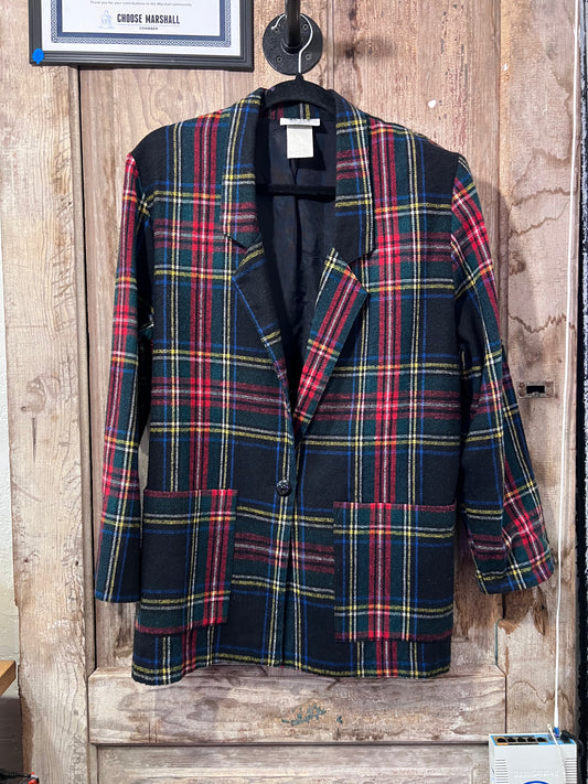 Plaid blazer