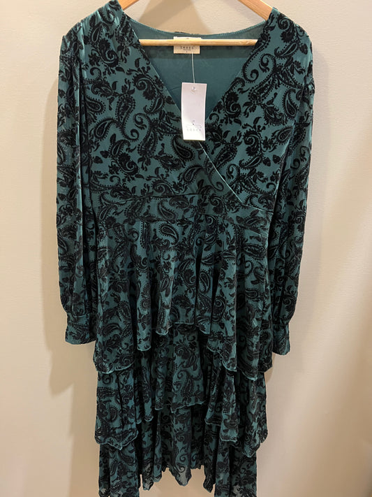 Anthropologie green dress