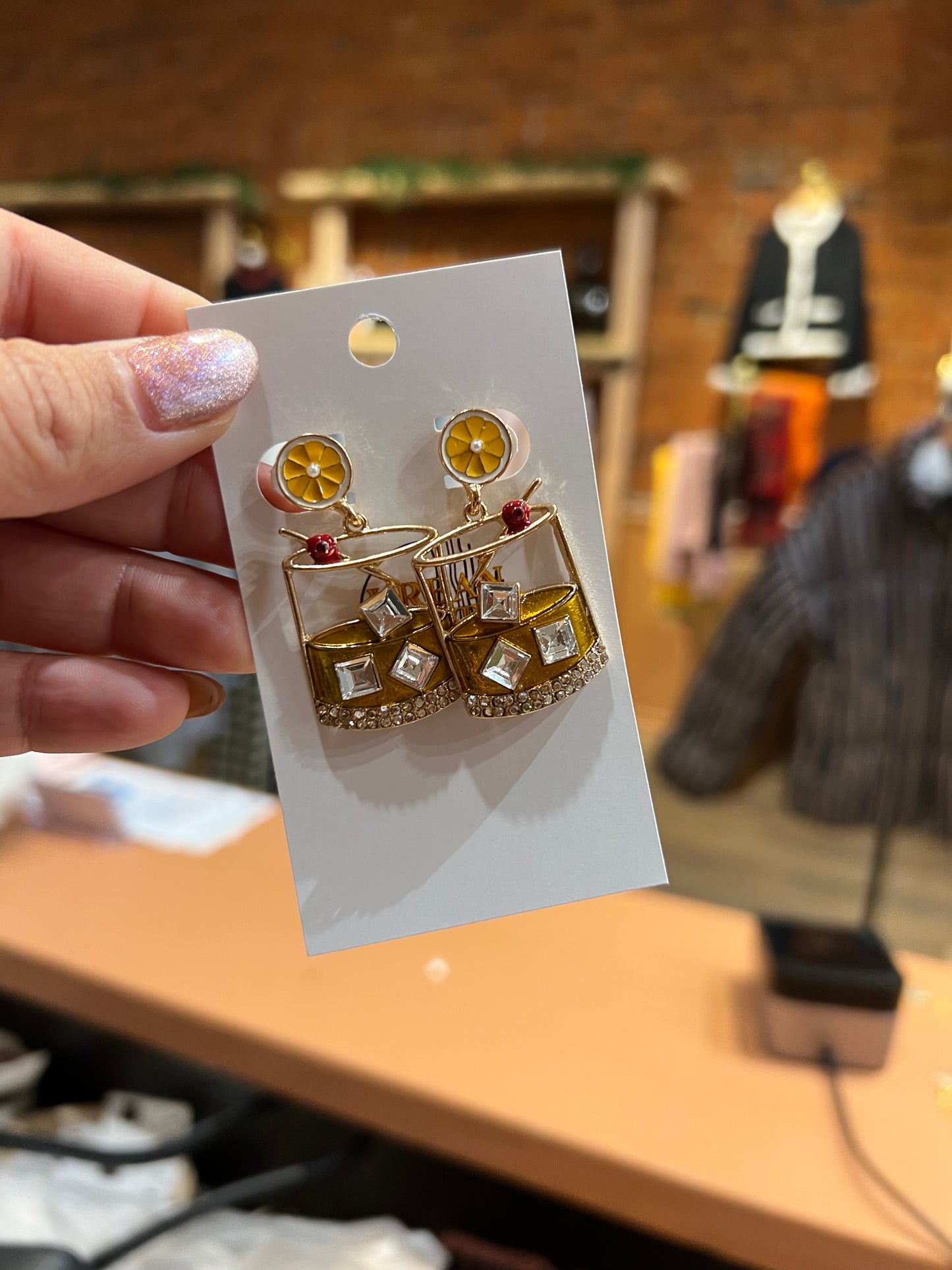 Ice cup earrings