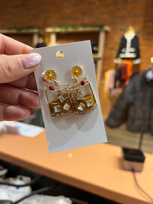 Ice cup earrings