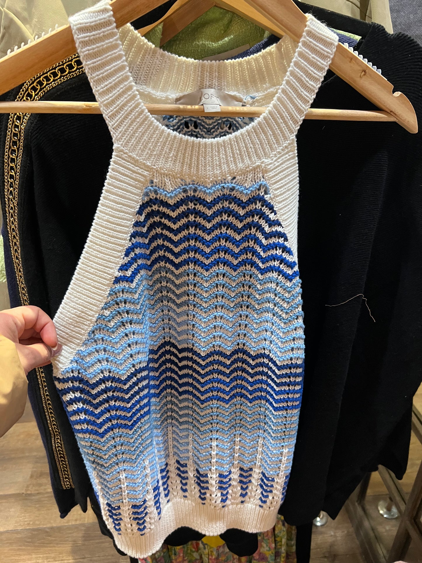 Crochet knit tank