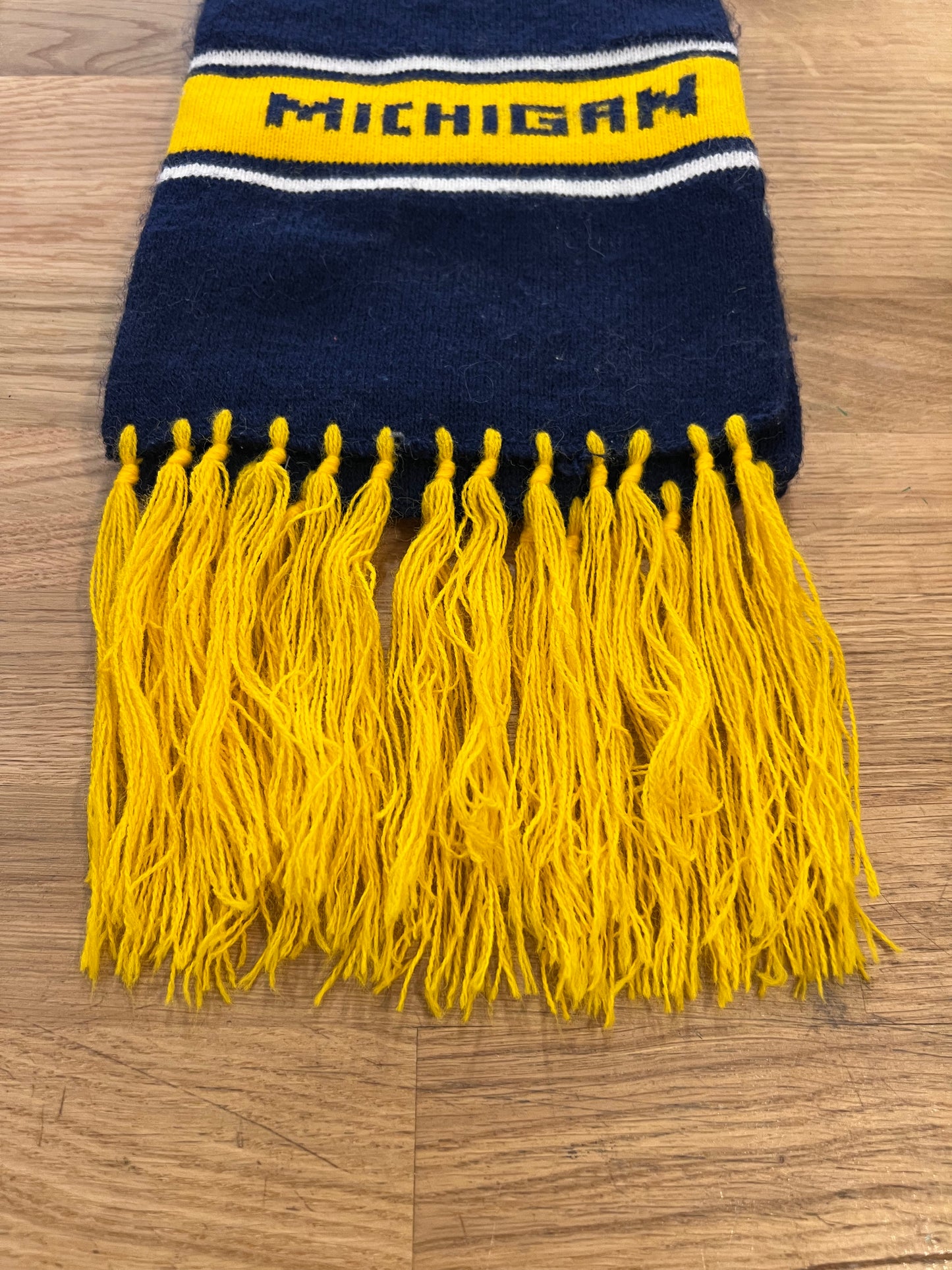 VTG UofM Fringe Tassel Scarf