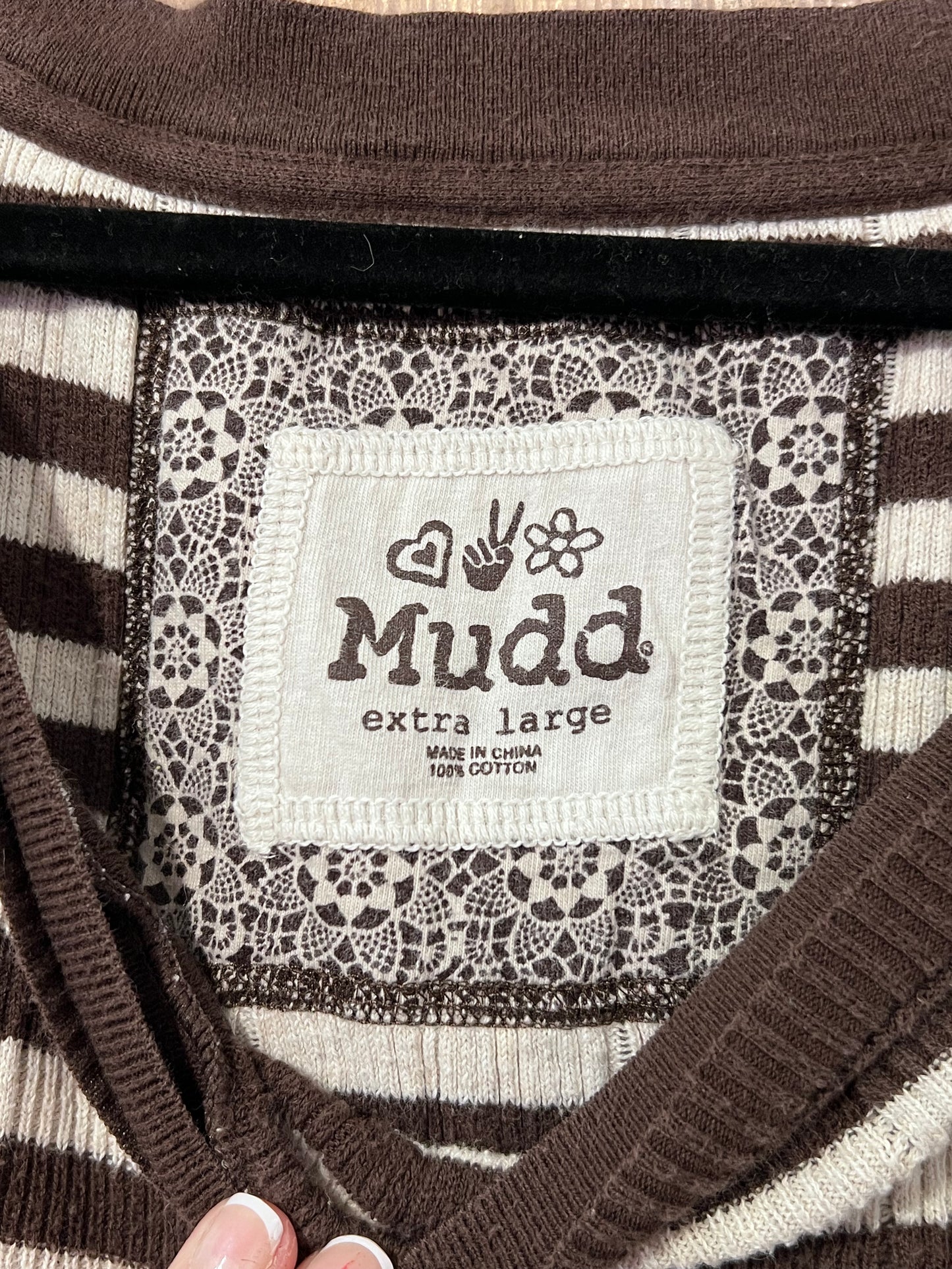 Y2K Mudd Striped Sweater