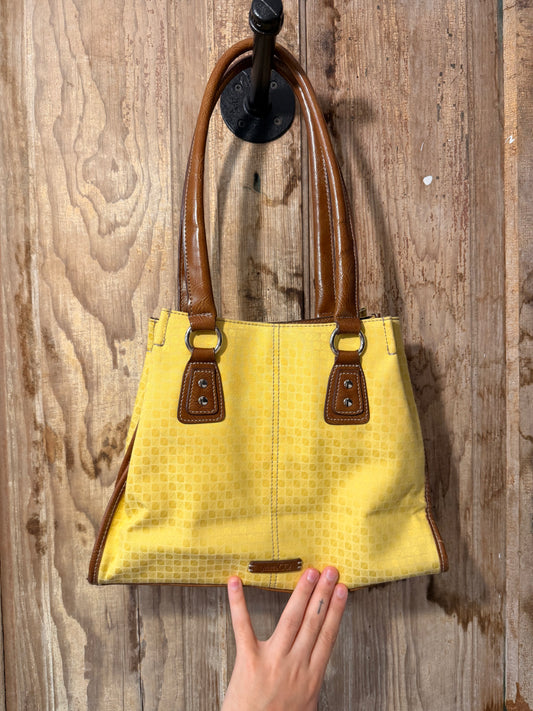 Vintage Y2K Nine & Co. Yellow Tote Bag